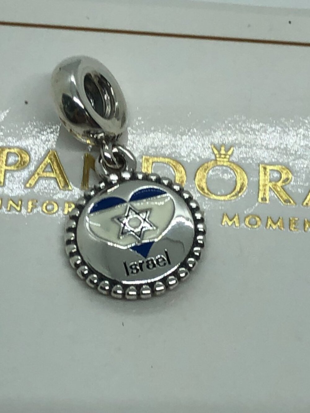 ✨🔥Pandora Israel Flag Charm S925 Sterling Silver
